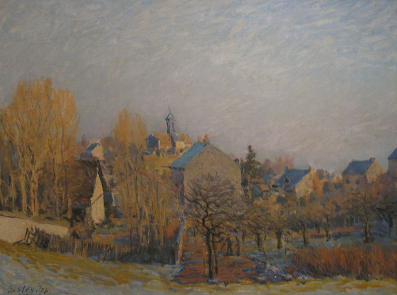 Alfred Sisley Frosty Morning in Louveciennes